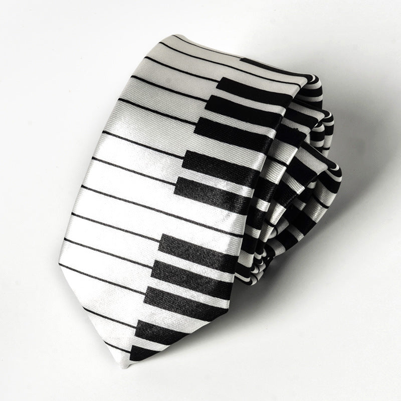 Casual Piano Neck Tie
