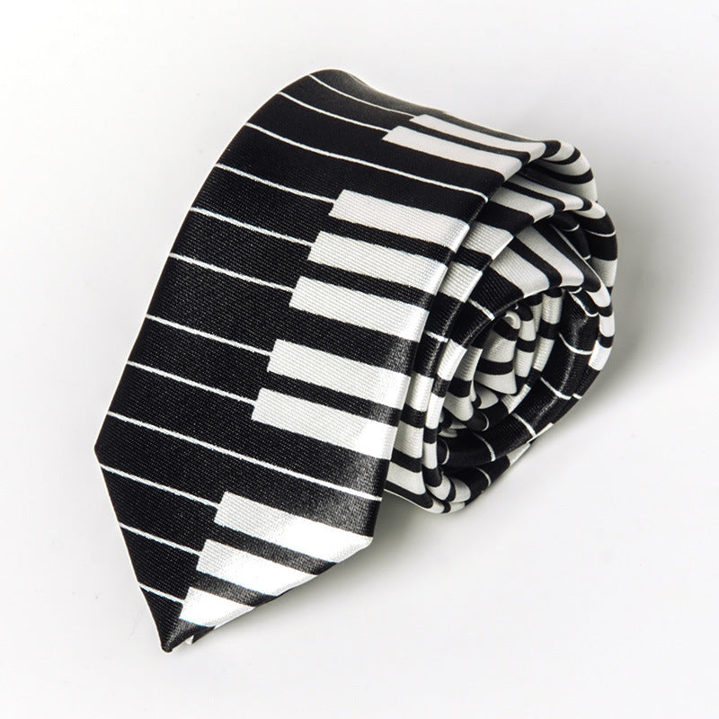 Casual Piano Neck Tie